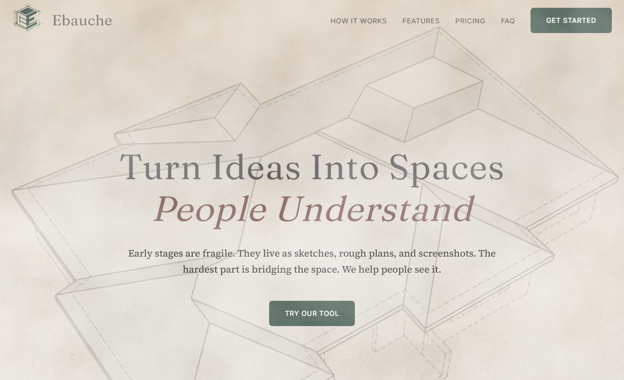Ebauche.io portfolio preview